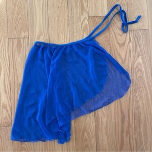Blue chiffon ballet skirt